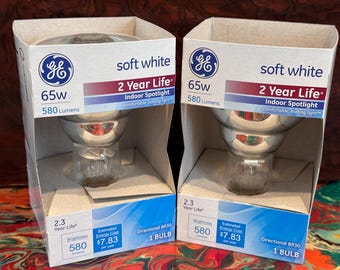 Old Style - GE - 65w - Soft White - Indoor Floodlights - BR30 - 2 Pack - 26806