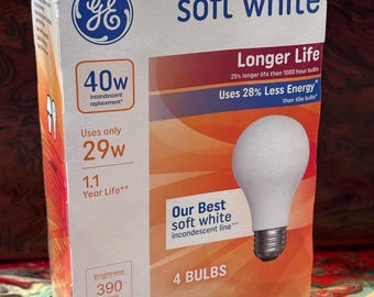 GE Crystal Clear 40W Bulbs (29W Equivalent) – 3 Pack / 6 Bulbs Total – Brighten Up Your Space