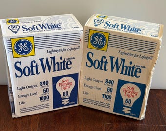 GE - Soft Pleasing White - Incand - Light Bulbs - 60 Watts - 2 Packs/8 Bulbs (read info)