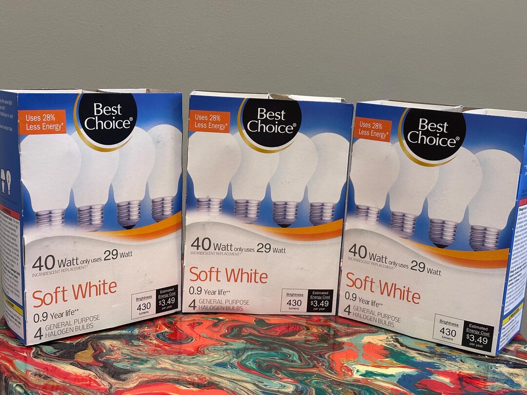 Click Bulb Pack Best Choice - Soft White - 40w (uses 29w) - Light Bulbs - A19 - 3 Packs ...