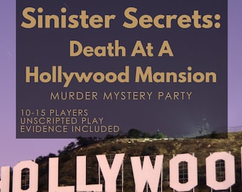 Hollywood Girls Night Mystery Party / Juego de misterio de asesinato / 10-15 jugadores / Versión PDF / Sin guión