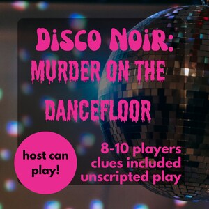 Disco Murder Mystery Party 1970s | 8-10 Players | PDF Version | Unscripted
