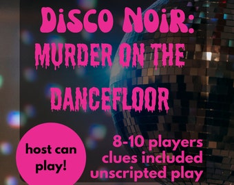 Disco Murder Mystery Party 1970s | 8-10 Players | PDF Version | Unscripted