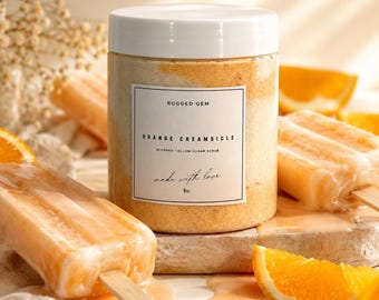 organic orange creamsicle whipped tallow sugar scrub