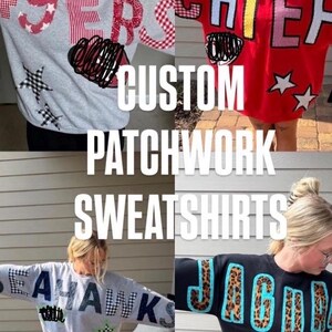 custom patchwork sweatshirts