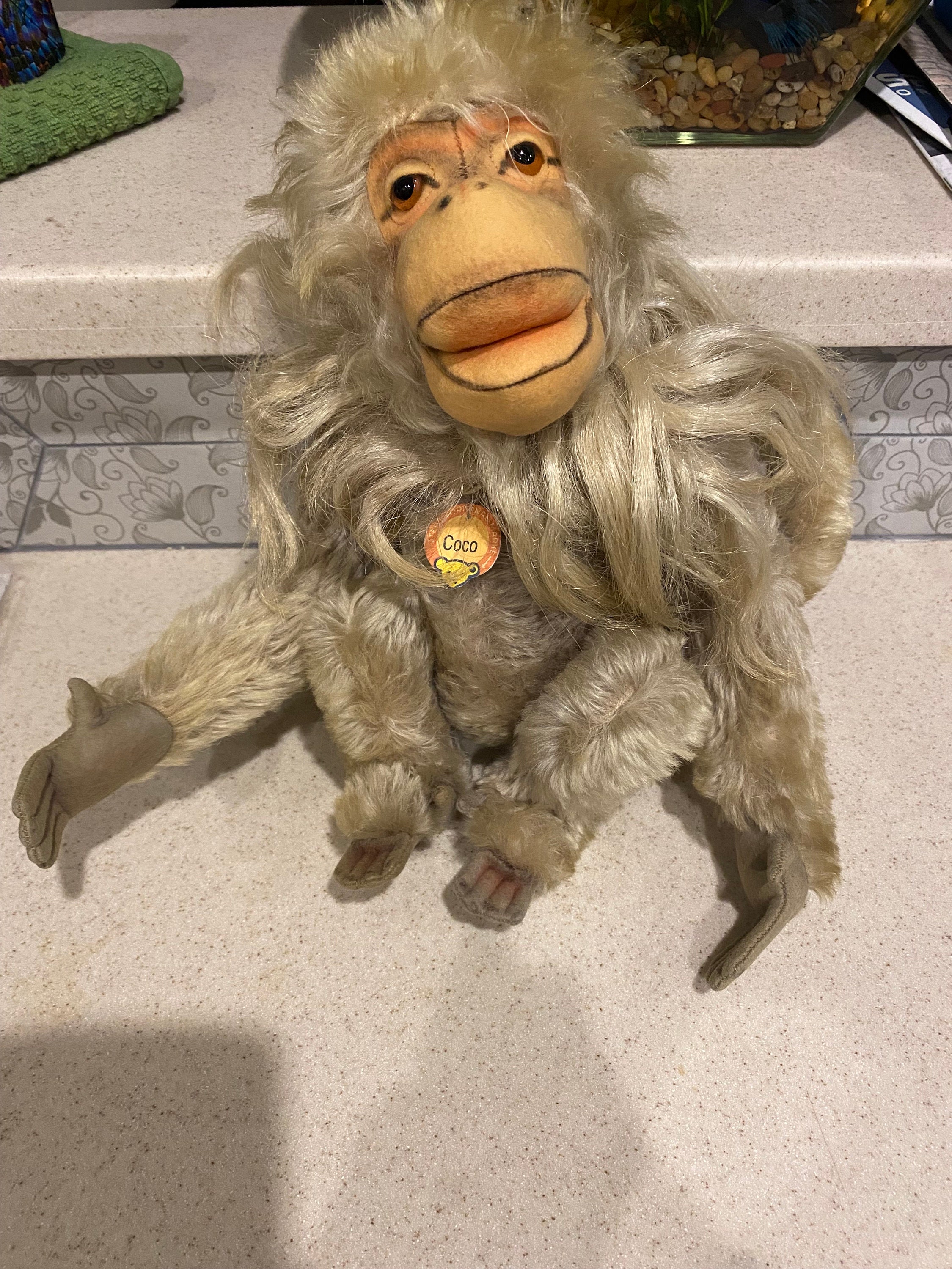 ヴィンテージ シュタイフ ヒヒ Baboon Coco Steiff Baboon Coco Monkey with IDs midi size 6