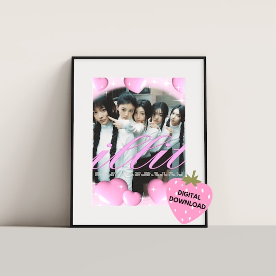 Buy ILLIT Kpop Poster – Super Real Me Album Art (digital Download