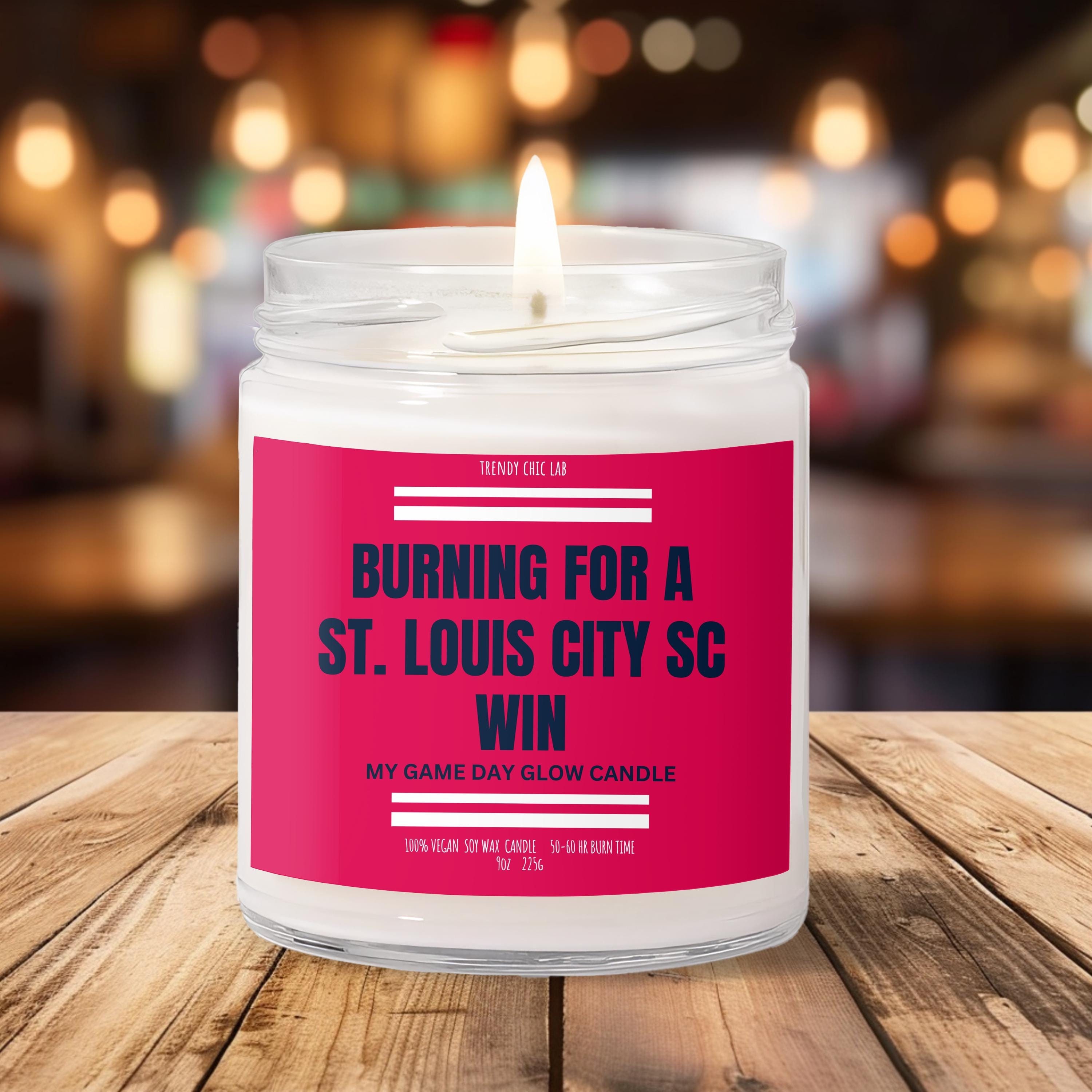 Burning For A St Louis City SC Win, Smells Like, Candle, Gift For Her Him futbol, MLS, Game Day, Sport Themed, Soccer, Husband Wife,