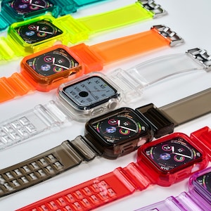 Transparent Silicone Apple Watch Band: Unisex Minimalist iWatch Strap