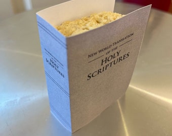 NWT Bible printable- Rice Krispie size- JW (new world translation) (.78 oz Rice Krispie)