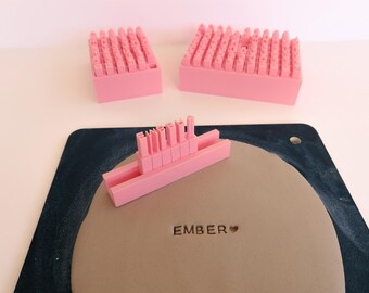 Clean Alphabet, Numbers, & Special Characters Pottery Stamp Set .25in/6mm | STL File for 3D Printing
