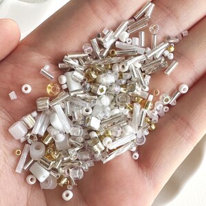 30 Colours Mixed Seed and Bugle Glass Beads x 10g bag Mixed Size Beads Sewing  Embroidery Embellishments Creative Crafts Jewelry making