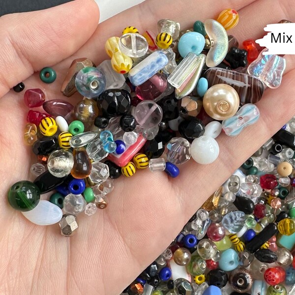 Bead Soups Glass Assorted Loose Beads Mixed Pack of Miyuki Seed Beads and Czech Glass Beads Jewelry Making DIY craft supplies