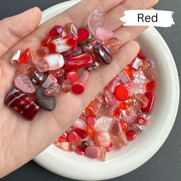 Bead Soups Glass Assorted Loose Beads Mixed Pack of Miyuki Seed Beads and Czech Glass Beads Jewelry Making DIY craft supplies