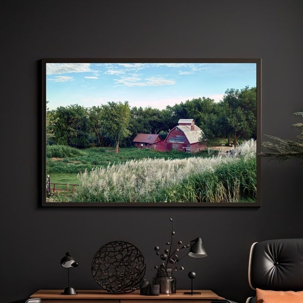 iowa barns, old barns, audubon county, carol highsmith photographs, rural america, rural scenes - Digital Download