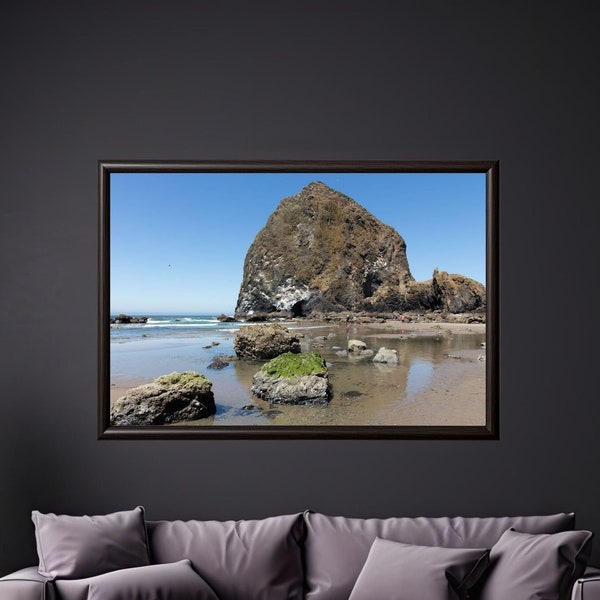 Haystack Rock, Cannon Beach, Oregon, pacific ocean, carol highsmith photographs, sea stacks, oregon beaches - Digital Download