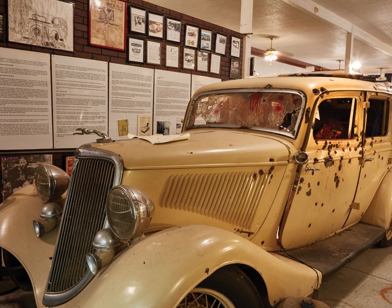 Bonnie and Clyde Car, Bonnie and Clyde Museum, Gibsland, Louisiana