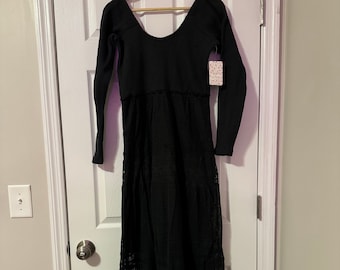 Free People Black Knit Dress - Never Worn