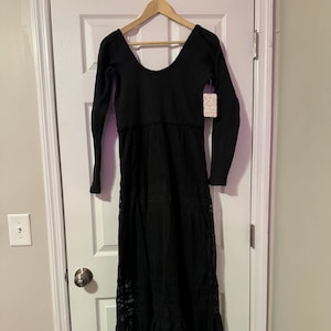 Free People Black Lace & Knit Dress - Never Worn