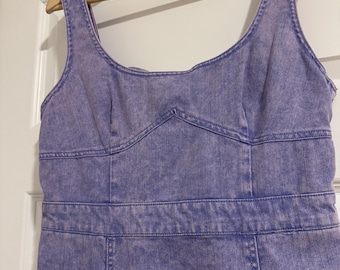 Acid Washed Denim Dress