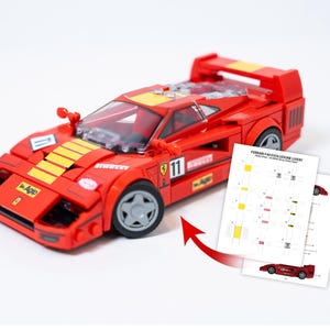 Brick Car Sticker Sheet For Ferrari F40 - Download