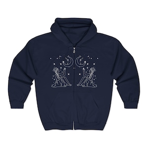 Zodiac Zip Hoodie - Etsy