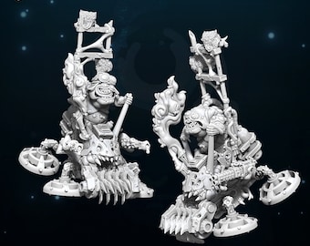 Plague Lawnmower - Den of Imagination - Bordmodell för krigsspel, Sci-Fi/Fantasy/Daemon - 28 mm/30 mm bordsmodellbyggsats