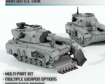 Ursus マイナーパターン主力戦車 - Maelstrom Designworks - 卓上ウォーゲームミニチュア SF/ファンタジー/デーモン - 28 mm/30 mm 卓上キット