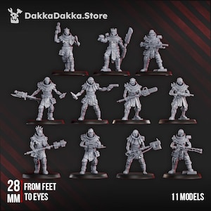 10 x Church Fallen Squad - DakkaDakka.Store - Tabletop Wargaming Miniature Sci-Fi/Fantasy/Dämon - 28 mm/30 mm Tischmodell
