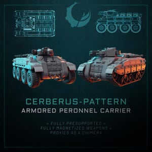 Cerberus-Pattern Armored Personnel Carrier - Maelstrom Designworks - Tabletop Wargaming Miniature Sci-Fi/Fantasy/Daemon - 28mm/30mm Tabletop