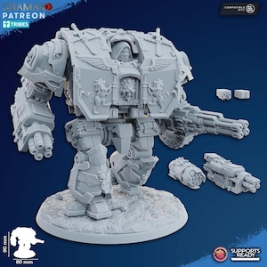 Ancient Dreadnought - Ghamak - Tabletop Wargaming Miniature Sci-Fi/Fantasy/Daemon - 28mm/30mm Tabletop model kit