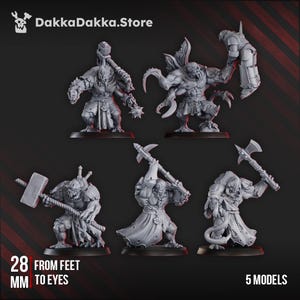 Amalgamants of the Cosmic Harverster (5 Models) - DakkaDakka.Store - Tabletop Wargaming Miniature Sci-Fi/Fantasy/Daemon - 28mm/30mm Tabletop