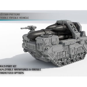 Jötnar-Pattern Mobile Missile Vehicle - Maelstrom Designworks - Tabletop Wargaming Miniature Sci-Fi/Fantasy/Daemon - 28mm/30mm Tabletop kit