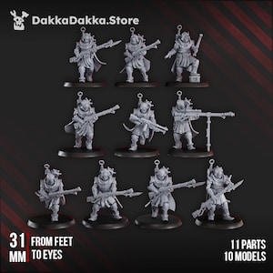 Satellitum Ranged Squad (10 models) - DakkaDakka.Store - Tabletop Wargaming Miniature Sci-Fi/Fantasy/Daemon - 28mm/30mm Tabletop model