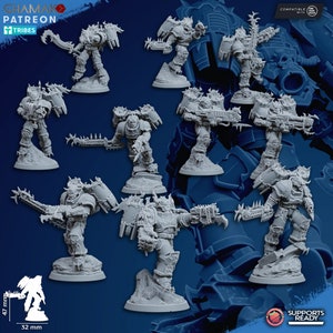 5 x Chaos Vultures - Ghamak - Tabletop Wargaming Miniature Sci-Fi/Fantasy/Daemon - 28mm/30mm Tabletop model kit
