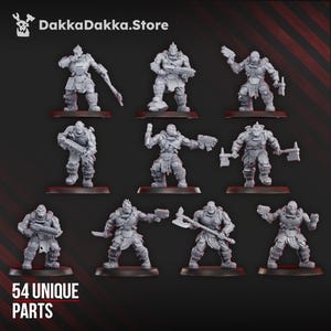 10 x Colossus Squad - DakkaDakka.Store - Tabletop Wargaming Miniature Sci-Fi/Fantasy/Dämon - 28 mm/30 mm Tischmodell
