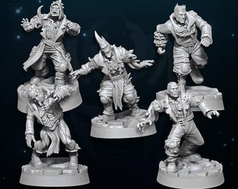 Plague Walkers (10 modeller) - Den of Imagination - Bordmodell för krigsspel, Sci-Fi/Fantasy/Daemon - 28 mm/30 mm bordsmodellbyggsats