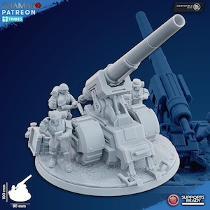 Freedom Guard Artillery - Ghamak - Tabletop Wargaming Miniature Sci-Fi/Fantasy/Daemon - 28mm/30mm Tabletop model kit