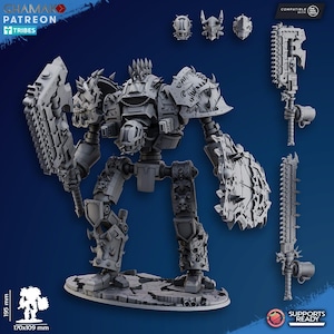 Impaler Titan - Ghamak - Tabletop Wargaming Miniature Sci-Fi/Fantasy/Daemon - 28mm/30mm Tabletop model kit