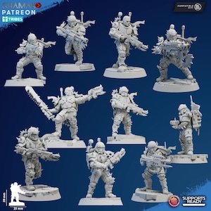 10 x Harrowers - Ghamak - tafelmodel Wargaming miniatuur sci-fi/fantasy/daemon - 28 mm/30 mm tafelmodel