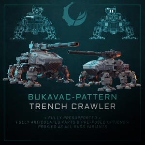 Bukavac-Pattern Trench Crawler - Maelstrom Designworks - Tabletop Wargaming Miniature Sci-Fi/Fantasy/Daemon - 28mm/30mm Tabletop kit