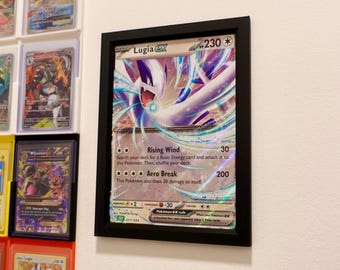 Jumbo Card Picture Frame - TCG & collectable card accessories l Wall art l Picture frame l Wall mount for jumbo Pokemon promo cards