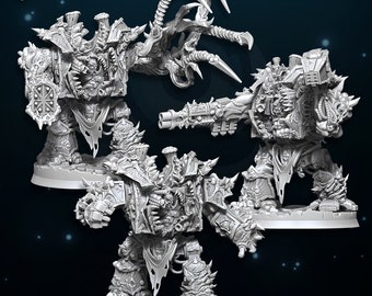 Plague Juggernaut - Den of Imagination - Bordmodell för krigsspel, Sci-Fi/Fantasy/Daemon - 28 mm/30 mm bordsmodellbyggsats