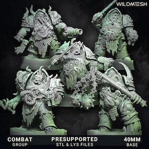 Plague Annihilators (5 modellen) - Den of Imagination - tafelblad Wargaming miniatuur sci-fi/fantasy/daemon - 28 mm/30 mm tafelmodel