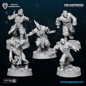 10 x Plague Walkers - Den of Imagination - Tabletop Wargaming Miniature Sci-Fi/Fantasy/Daemon - 28mm/30mm Tabletop model kit