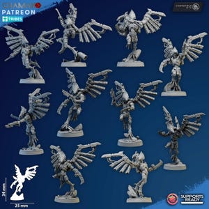 Talon Marauders (10 modeller) - Ghamak - Bordmodell för krigsspel, Sci-Fi/Fantasy/Daemon - 28 mm/30 mm bordmodellbyggsats