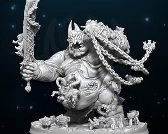 Great Plague Demon - Den of Imagination - Bordmodell för krigsspel, Sci-Fi/Fantasy/Daemon - 28 mm/30 mm bordsmodellbyggsats