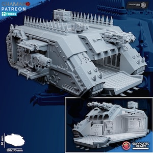 Heretic MBT - Ghamak - Tabletop Wargaming Miniature Sci-Fi/Fantasy/Daemon - 28mm/30mm Tabletop model kit