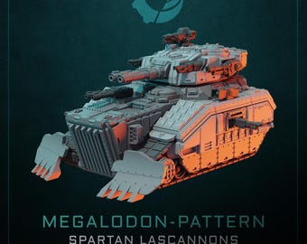 Megalodon-mönster tungt anfallsfordon - Maelstrom Designworks - Bordsmodell Krigsspelsminiatyr Sci-Fi/Fantasy/Daemon - 28 mm/30 mm Bordsmodell