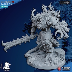 Demonic Lord - Ghamak - Tabletop Wargaming Miniature Sci-Fi/Fantasy/Daemon - 28mm/30mm Tabletop model kit